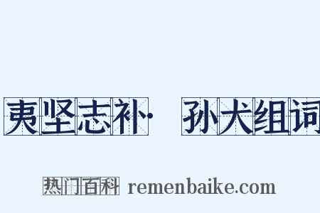 夷坚志补·孙犬组词是什么意思的图片